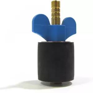 기술 제품 1-1/2인치 파이프용 밸브가 있는 겨울용 고무 플러그 블로우 스루 스템 (1)