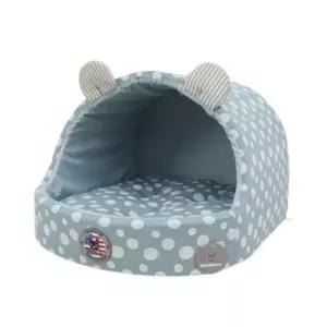 [반려] 고양이 방석 1P 강아지 숨숨집 하우스 블루 동글 대형