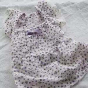 [반려] 치마 퍼플 1P 꽃송의 원피스 강아지 여름 퍼프소매