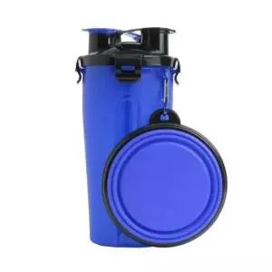 [반려] 블루 애견 밥그릇 사료통 물병 강아지 식수대 휴대용