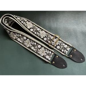 일렉기타스트랩 통기타 베이스 어쿠스틱 빈티지 액세서리 숄더 우쿨렐레 멜빵 자수 꽃 어깨끈 어깨