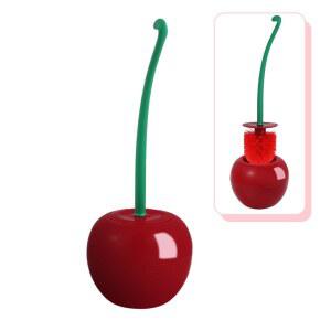 체리 화장실 브러시, 귀여운 변기 청소기 브러시 및 홀더 세트, 독특한 과일 욕실 장식 용품 재미있는 액세서리.