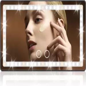 LED 선바이저 베니티 미러 3가지 라이트 모드와 60개의 장착된 충전식 자동차 메이크업 디밍 가능한 터치