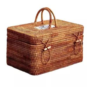 피크닉라탄바구니 나들이 바스켓 대형 수납함 캠핑 도시락 소풍 등나무 장바구니