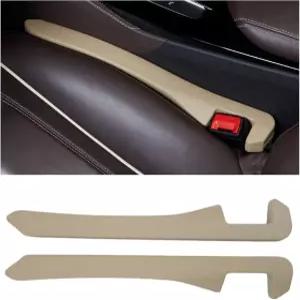 2Pc 카시트 갭 필러 PU 가죽 사이드 시트 및 콘솔 채우기 위한 오토 틈새 캐처 드롭 블로커 자동차 SUV