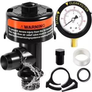 6카우 98209800 고유량 수동 릴 밸브 압력 게이지가 있는 공기 어셈블리 풀 및 스파 필터 교체