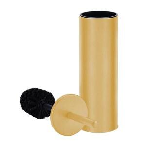 홀더가 있는 깊고 튼튼한 변기 브러시 - 내구성 스크러빙 화장실 청소기 가정 필수품 욕실 청소 용품 용품, 페인트 새틴 골드