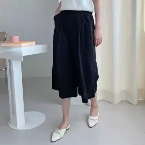 여자 여름 시원한 얇은 뒷밴딩 치마바지 큐롯팬츠