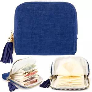 작은 여행용 주얼리 케이스 휴대용 소프트 가방 6칸 포켓이 있는 정리 파우치 뱅글 팔찌 귀걸이 목걸이용