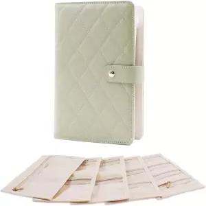 여행용 주얼리 정리함 케이스 휴대용 보관함 귀걸이 반지 목걸이용 컴팩트 롤 여성용 완벽한 가방