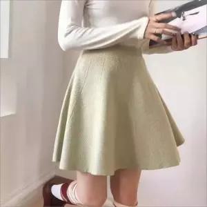 플레어 스커트 하이웨이스트 밴딩 봄 가을 A라인 치마 5색