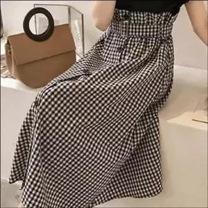 여성 클래식 페미닌 하이웨이스트 반팔 린넨 롱치마 투피스