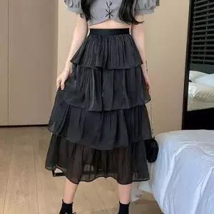 여성 여름 밴딩 롱스커트 캉캉디자인 예쁜 롱치마