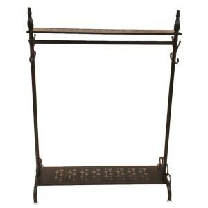 빈티지 앤틱 행거 인테리어 철제 튼튼한 철재 코트랙 우드 선반 모던 매장 가정용