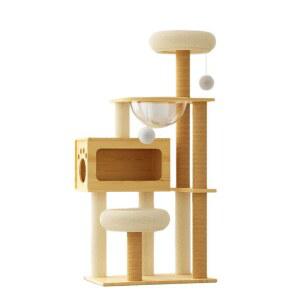 캣타워 낮은 애완묘 반려묘 원목 고양이 켓타워 중형 짧은다리 놀이터 노묘 가구
