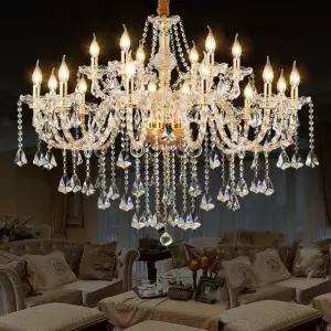 대형샹들리에 대형 천장 로비 펜션 18헤드 골드 럭셔리 에디션