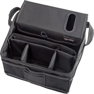 티슈 홀더와 분할된 다목적 구획이 있는 운전석 및 사무실 보관용 하이로드 시트스태시 카 앞좌석 정리함