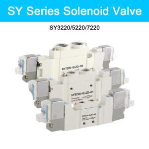 고품질 SMC 유형 5 포트 2 솔레노이드 밸브 SY3220 SY7220-4LZD/5LZD/6LZD 정상 폐쇄 내부 파일럿 자동화