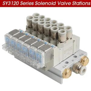 SMC 유형 SY3120 시리즈 매니폴드 스테이션 SY3120-5LZD-M5 솔레노이드 밸브 조합 단일 전자 제어