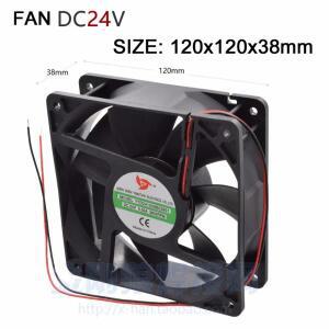 인버터 용접 기계를 위해 두꺼운 냉각팬 구리 코어 DC 24v, 120x120 라디에이터 38mm