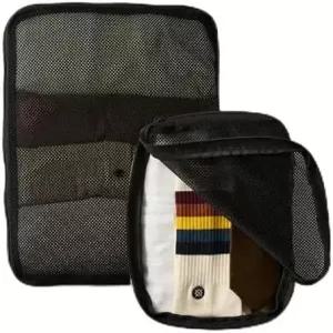 하프데이 모듈형 메쉬 압축 포장 큐브 세트중형 + 대형 경량 립스탑 여행 정리함 공간 절약형 디자인