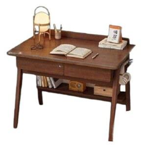 원목 미니책상 자취방 틈새 데스크 책상 화장대 작은 침실 테이블 노트북 엔틱 좁은