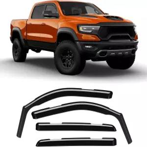 기어마이스터 채널 내 레인 가드 RAM 1500 20192025 내구성 있는 측면 윈도우 윈드 디플렉터 2019 2020