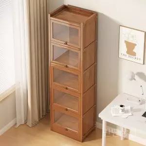 투명문도어책장 선반 장식장 수납 다용도 거실책장 틈새진열대 투명문 수납책장 서재