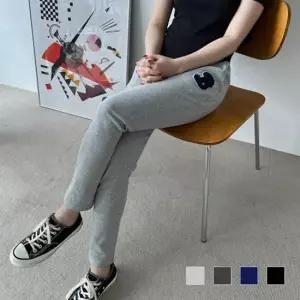 [라일리여성의류] Rly 루즈핏 배기팬츠 여자바지 허리밴딩 일자 밴딩