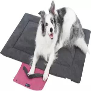 야외 접이식 개 매트 내구성 테플론 코팅 옥스포드 소재 방수 얇은 패드 캠핑/자동차용 여행 친화적인