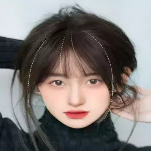 여성 4컬러 네추럴 앞머리가발 앞머리 커버부분가발