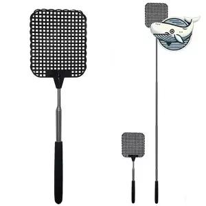 다목적 길이조절 모기채 방충용 파리채 긴
