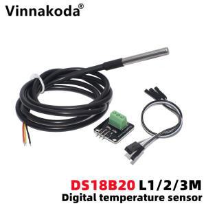 DS18B20 온도 센서 모듈 키트 방수 100CM 디지털 케이블 Arduino 용 스테인레스 스틸 프로브 터미널 어댑터