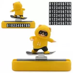 자동차 주차번호판 슬라이드 인형 차번호판