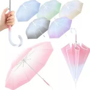 준캡 102cm 대형장우산 투명그라데이션 J고리형 반자동버튼 양산 우산 튼튼한우산 우산도매 판촉물 기념품
