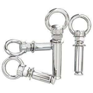 1개 304 스테인리스 스틸 볼트 링 벽 앵커 아이 스크류 6mm/8mm/10mm 케이블 로프용 아이볼트 액세서리