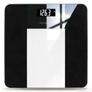 NUTRI FIT 체중계 고정밀 0.1파운드 400파운드 용량 스텝온 기술 대형 백라이트 LCD 디스플레이 가정 및