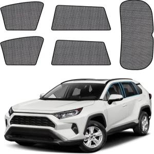토요타 RAV4 20192024용 자투토 자동차 창문 그늘막 통기성 자외선 차단 투명 후방 거울 보기 주행 안전을