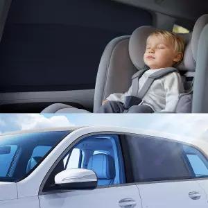 엔무아 통기성 메시 캠핑카 창문 차양2팩 스 크리스탈 쿨링 패브릭 UPF50 자외선 차단 프라이버시 스크린