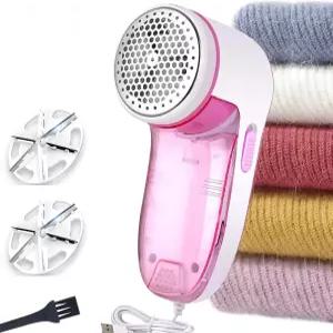 USB 플러그인 패브릭 면도기 여분의 칼날이 있는 옷 보풀 제거기 스웨터 담요 커튼 소파 울 캐시미어6잎