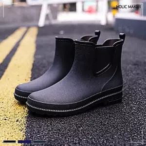 홀릭메이커 HDM003 남자 장화 레인부츠 장마철 미들 블랙 NWF6371B