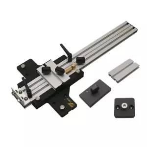 정밀 트리머 가이드 브래킷 테이블쏘 루터 직각자 지그 이중 레일 고정