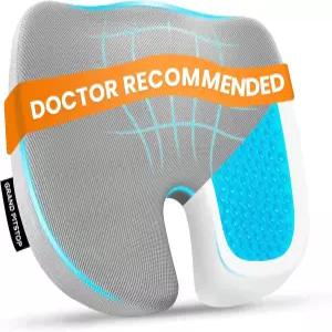 그랜드 핏스탑 젤 메모리 폼 시트 쿠션 사무용 의자 자동차 가정 및 여행용 정형외과 인체공학적 장시간