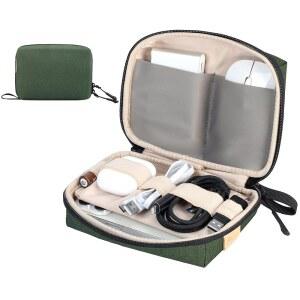 [미국배송] 심탑 소형 전자제품 정리함 여행용 케이스 케이블 충전기 휴대폰 및 이어버드용 휴대용 테크 케이스 파우치 U2013 출퇴근 사무실 출장용 방수 코드 보관 컴팩트 디자인