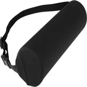 요추 롤 베개 사무용 의자 및 자동차용 지지 침대 조절 가능한 스트랩 세탁 커버를 위한 15인치 자세 교정