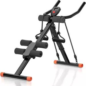 파피블루 앱 머신 트레이너 위장 운동을 위한 접이식 복부 무릎 보호 기능이 있는 코어 근력 장비 홈