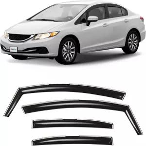 클라이밍 아트 인채널 혼다 시빅 20122015 세단용 믿을 수 없을 정도로 내구성이 뛰어난 레인 가드