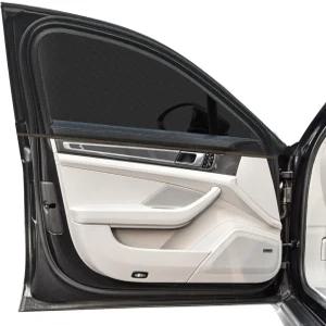 자동차 창문 그늘 2팩 신축성 메시 스크린 햇빛 캠핑용 덮개 자외선 차단 열 및 SUV용 개인정보 보호