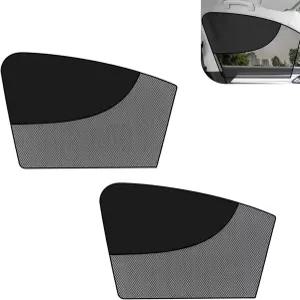 2PC 자동차 창문 햇빛 가리개 마그네틱 이중 레이어 측면 전면 커버 풀 쉐이드 하프 블랙아웃 시스루