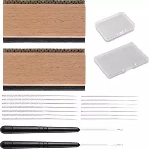 캐시미어 빗 양면 스웨터 면도기 스내그 수리 도구 키트 바늘 래치 후크 다기능 패브릭 의류 여행용 필링